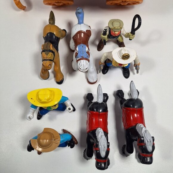 Great Adventures Wild West Western Stagecoach Cowboys Horses Fisher Price - Picture 15 of 16